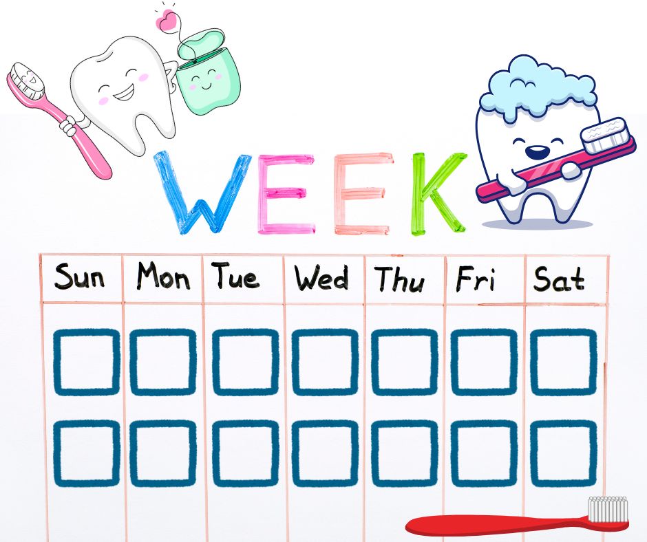 Weekly Brushing Chart