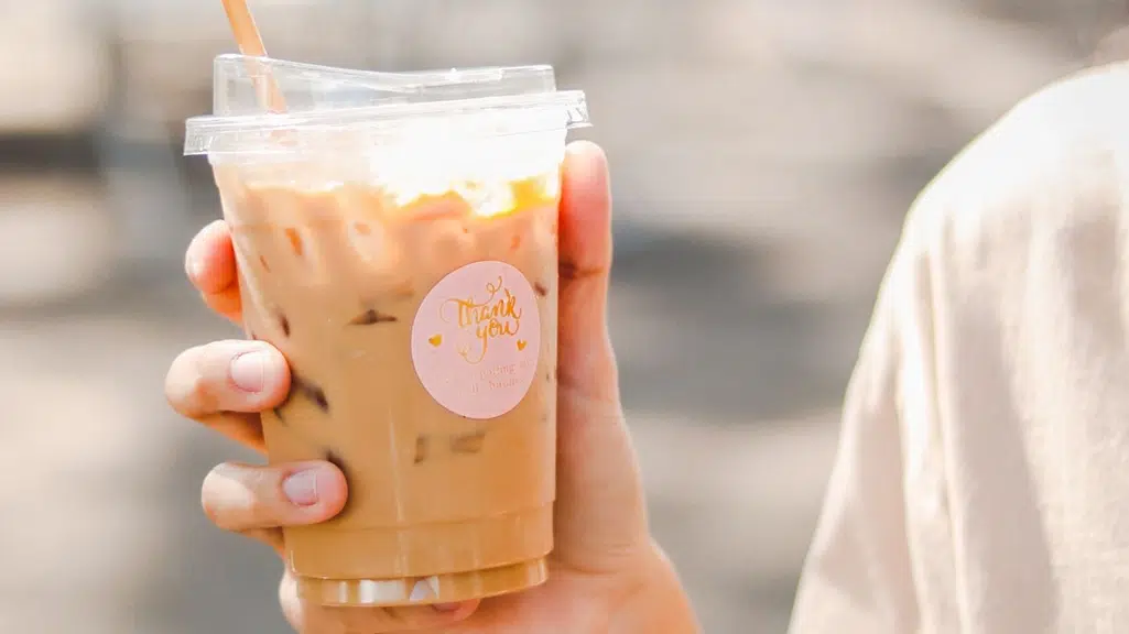 iced coffee being sipped slowly all day