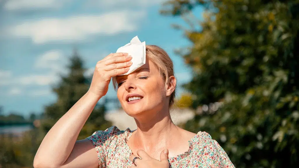woman experiencing dehydration